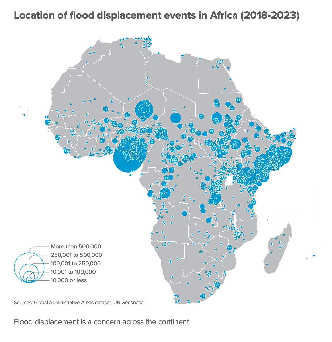 Floods and droughts are driving increasing displacement