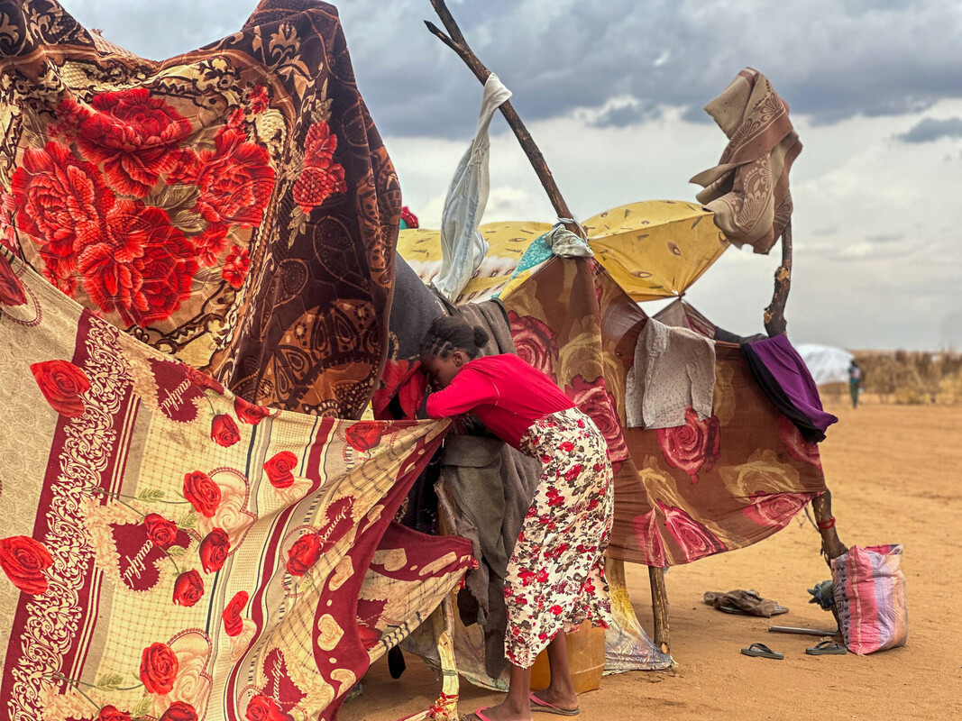 Fleeing from Al Fasher to Tawila, Sudan.