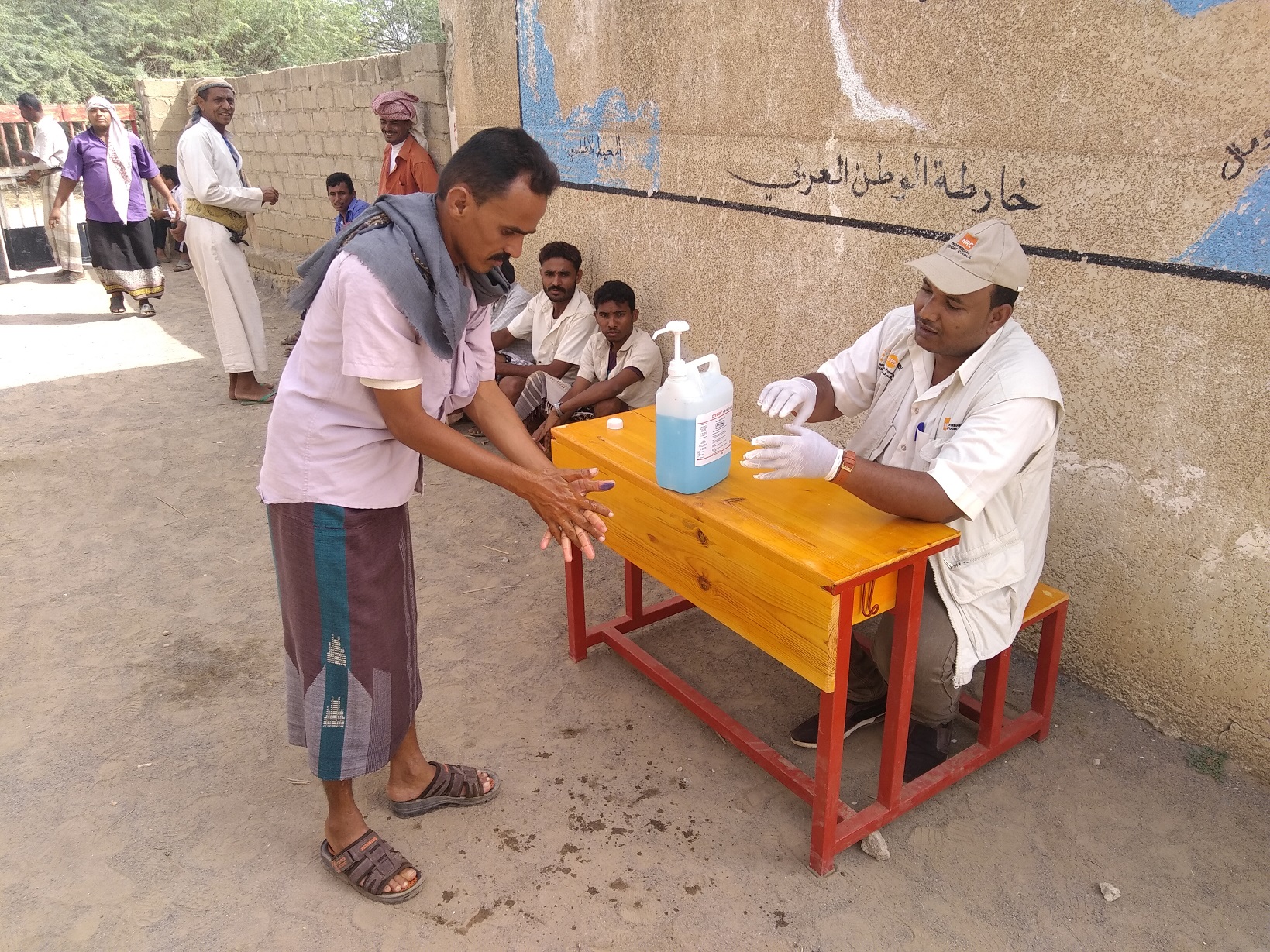 Precautionary measures against COVID-19 in Hodeidah, Yemen. Credit: Abdulhameed Ayyash/NRC