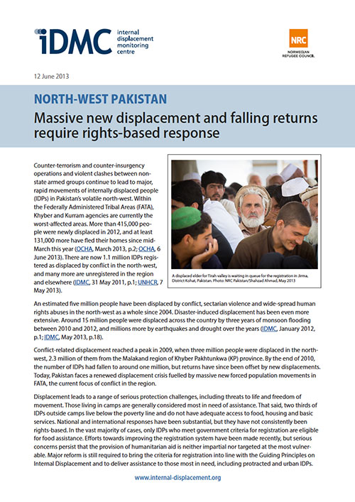 Pakistan: Massive new displacement and falling returns require rights-based response