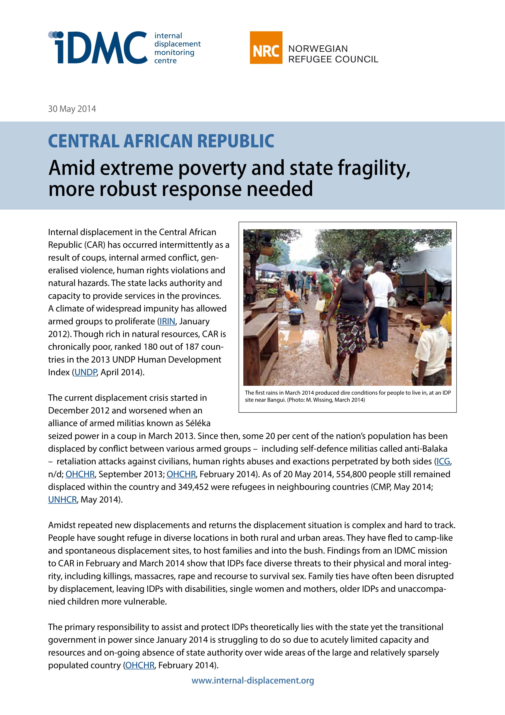 Central African Republic: Amid extreme poverty and state fragility, more robust response needed
