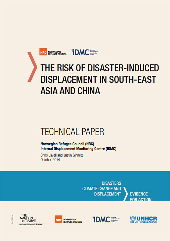 The risk of disaster-induced displacement in south-east Asia and China