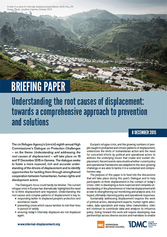 Understanding the root causes of displacement: towards a comprehensive approach to prevention and solutions