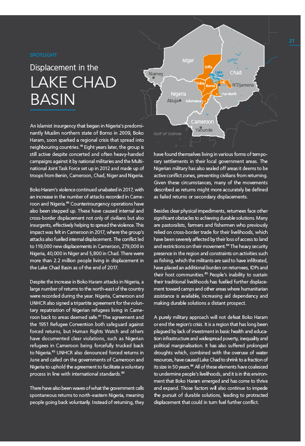 Displacement in the Lake Chad Basin