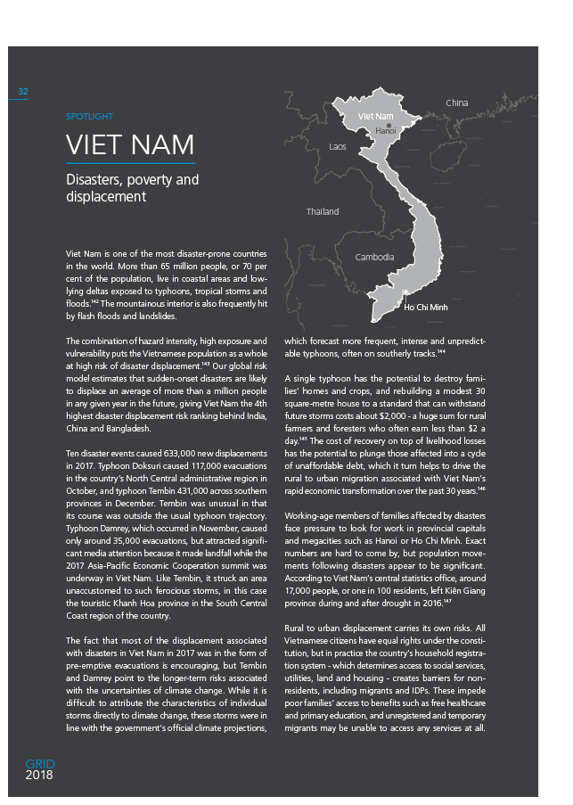 Viet Nam: Disasters, poverty and displacement