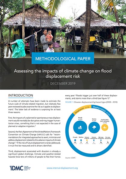 Assessing the impacts of climate change on flood displacement risk