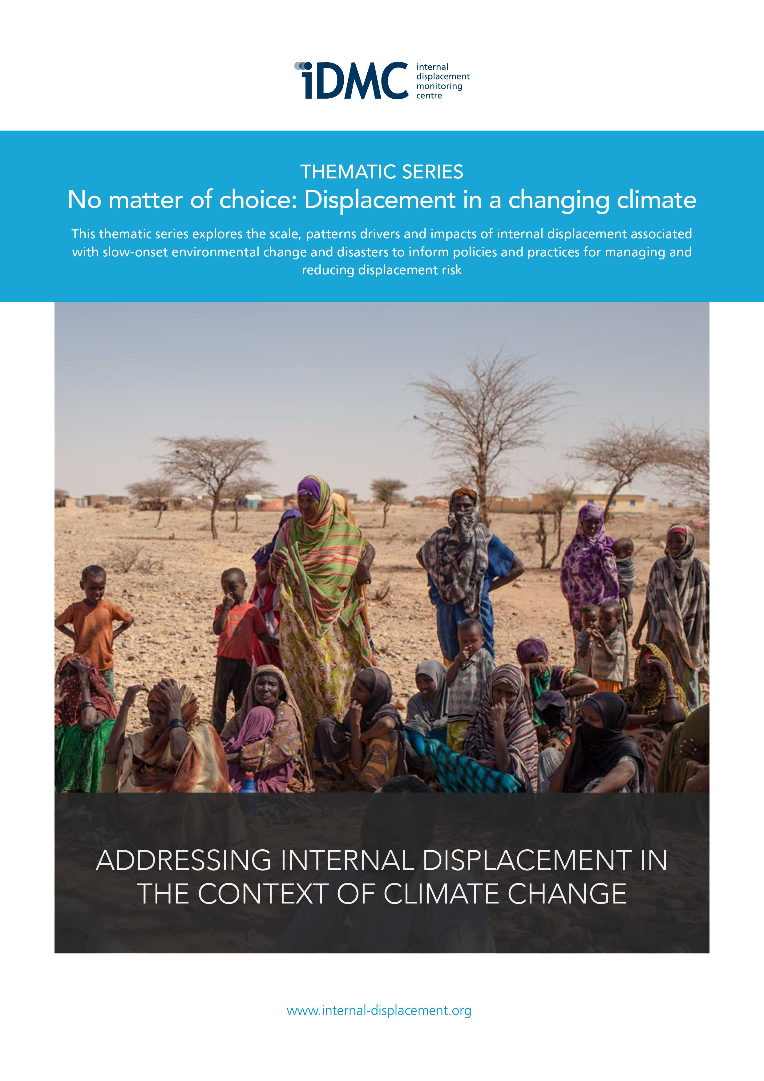Addressing internal displacement in the context of climate change