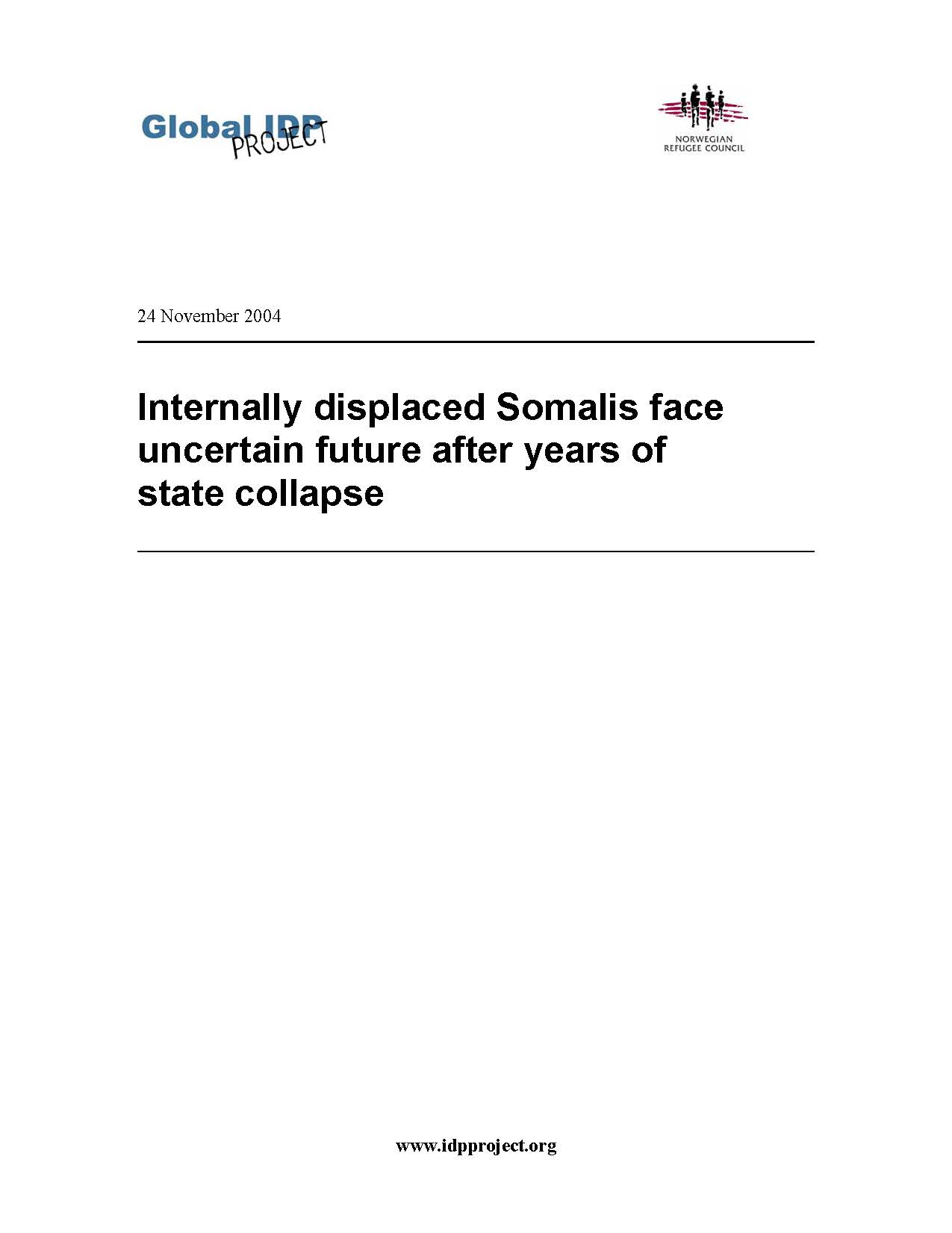 Internally displaced Somalis face uncertain future after years of state collapse