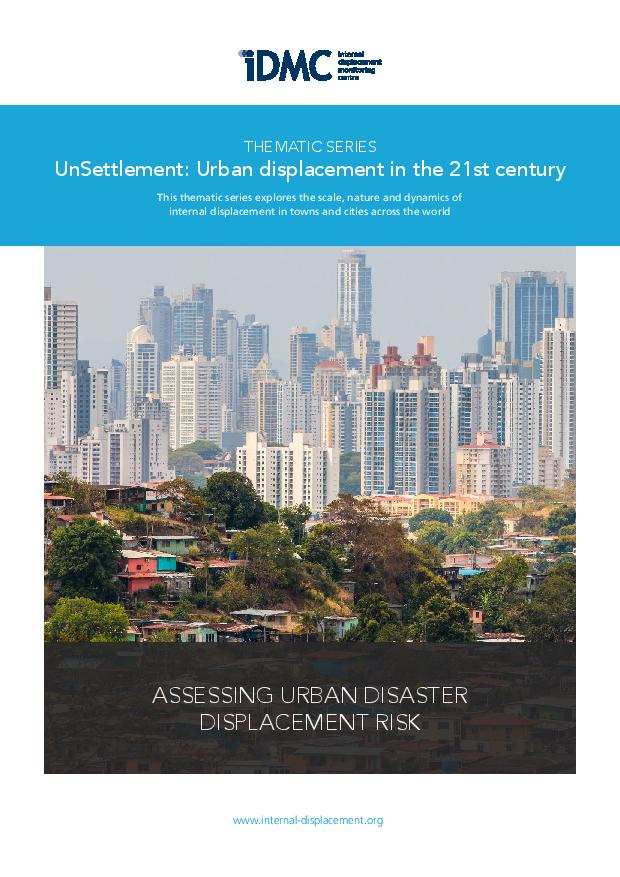 Assessing urban disaster displacement risk